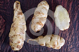 Oxalis tuberosa also known as oca tuber