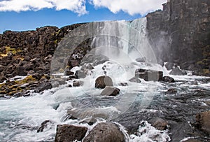 Oxararfoss Waterfall