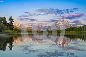 Oxbow Bend along the Snake River from Grand Teton National Park, Wyoming.