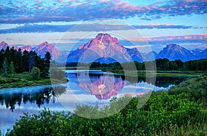 Oxbow Bend at Grand Tetons National Park photo