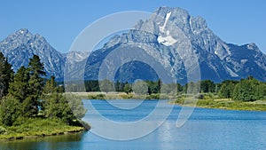Oxbow Bend in the summer