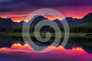 Oxbow Bend Sunset