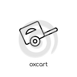 oxcart icon from Transportation collection.