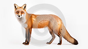oxes on white background, they are small to medium-sized, omnivorous mammals photo