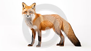 oxes on white background, they are small to medium-sized, omnivorous mammals photo