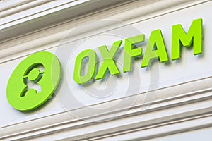 Oxfam Logo on a Shopfront