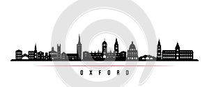 Oxford skyline horizontal banner.