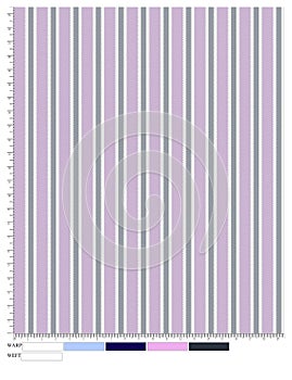 Oxford stripe 2d illustration for shirt pattern