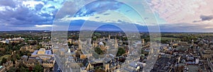 Oxford University and City Panoramic Aerial View