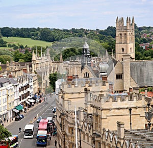 Oxford University and main street