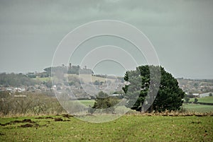 Oxfordshire landscape on overcast day