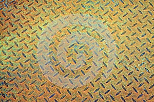 oxidation rust checkered plate