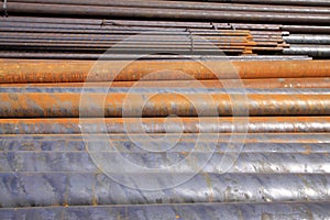 Oxidation rust steel pipe