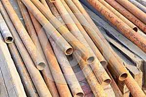 Oxidation rust steel pipe