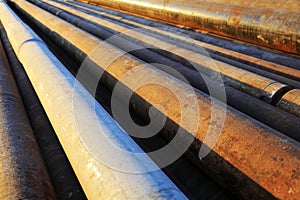 Oxidation rust steel pipe