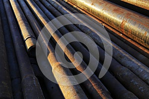 Oxidation rust steel pipe