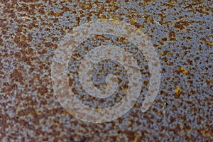 Oxide texture on iron surface