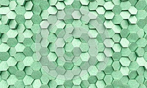 Oxidized copper geometric hexagon