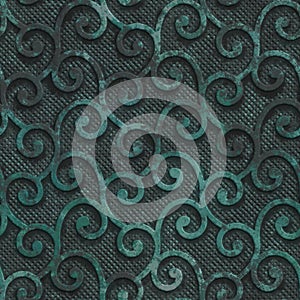 Oxidized copper and metal seamless texture