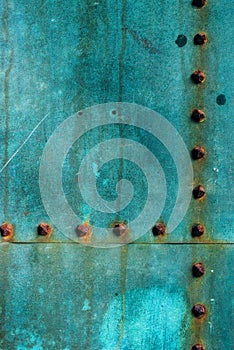 Oxidized copper plate surface texture