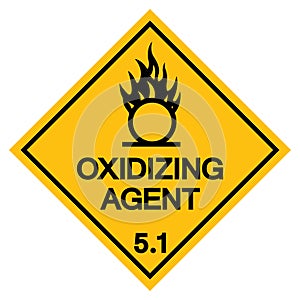 Oxidizing Agent Symbol Sign, Vector Illustration, Isolate On White Background, Label .EPS10