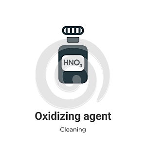 Oxidizing agent vector icon on white background. Flat vector oxidizing agent icon symbol sign from modern cleaning collection for