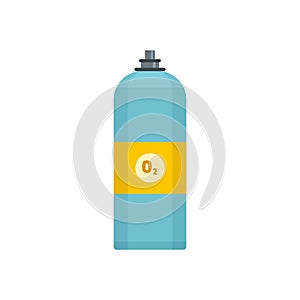 Oxigen spray icon, flat style
