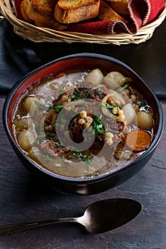 Oxtail Soup Onion Barley