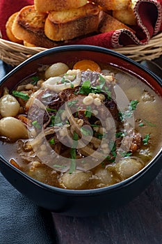 Oxtail Soup Onion Barley