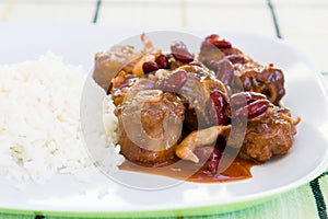 Oxtail Stew with Rice