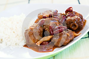 Oxtail Stew with Rice