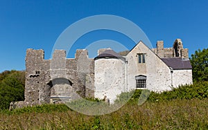 Oxwich Castle The Gower Peninsula South Wales UK