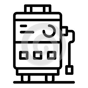 Oxygen concentrator icon outline vector. Medical equipment