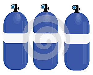 Oxygen cylender, icon photo