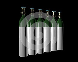 Oxygen cylinder   for medical purposes 3d illustration