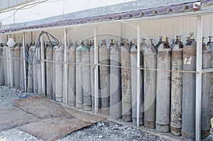 Oxygen cylinders. Steel cylinders with compressed air