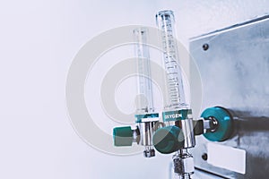 Medical oxygen flowmeter photo