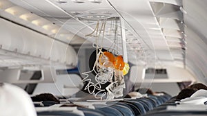 Oxygen Mask falling out in Airplane.