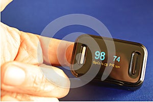 Pulse Oximeter via Finger Clip photo