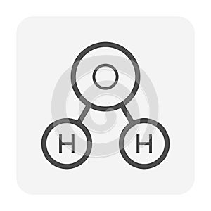 Oxygen molecule icon