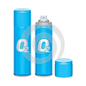 Oxygen spray can