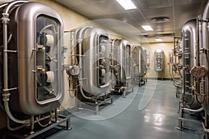 oxygen supply valves in a hyperbaric facility