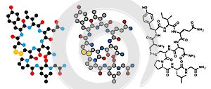 Oxytocin hormone molecule