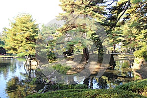 Oyakuen garden in Aizuwakamatsu, Fukushima, Japan