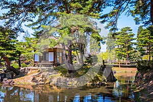 Oyakuen medicinal herb garden in Aizuwakamatsu, Fukushima, Japan