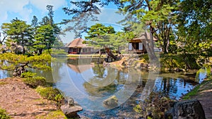 Oyakuen medicinal herb garden in the city of Aizuwakamatsu, Fukushima, Japan