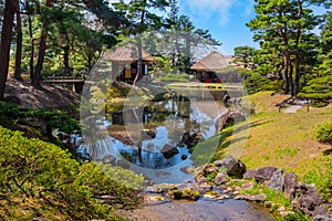 Oyakuen medicinal herb garden in the city of Aizuwakamatsu, Fukushima, Japan