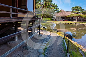 Oyakuen medicinal herb garden in the city of Aizuwakamatsu, Fukushima, Japan