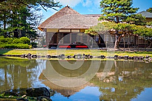 Oyakuen medicinal herb garden in the city of Aizuwakamatsu, Fukushima, Japan