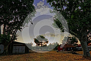 Oyster farmers shacks at `La Teste de Buch`